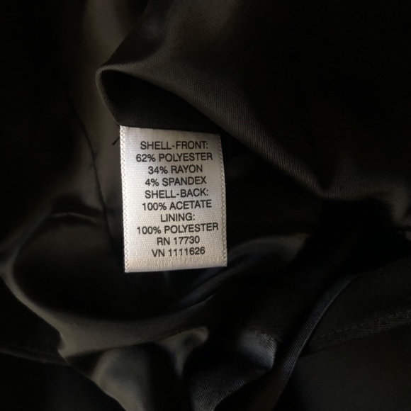 NWOT Black Button Down Vest with String Back Tie SM - Picture 6 of 6